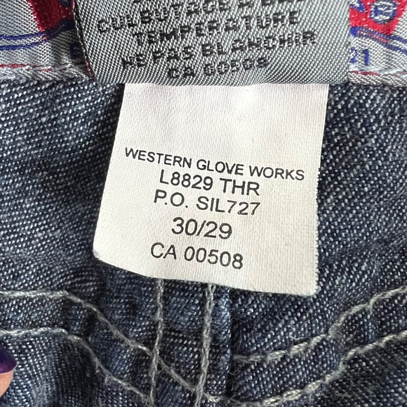 👖VINTAGE |•SILVER JEANS•| Dark Wash Flare Leg Jeans 30X28 Short - Picture 9 of 16